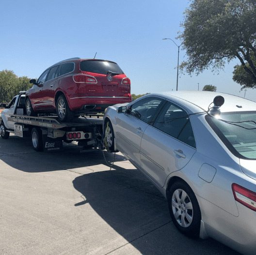 Long Distance Towing - Flatbed Towing Two Cars